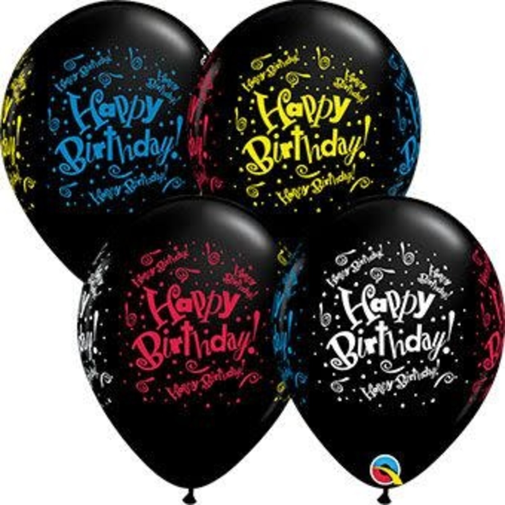 Qualatex Qualatex Happy Birthday Blast 11 Inch Latex Balloons 50 Count [11557]