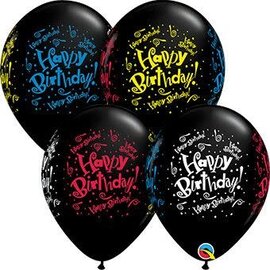 Qualatex Happy Birthday Blast Latex Balloons 50 Count by Qualatex