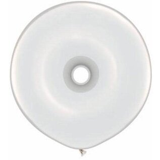 Qualatex Geo Donut Clear 16 Inch Latex Balloons 25 Count by Qualatex