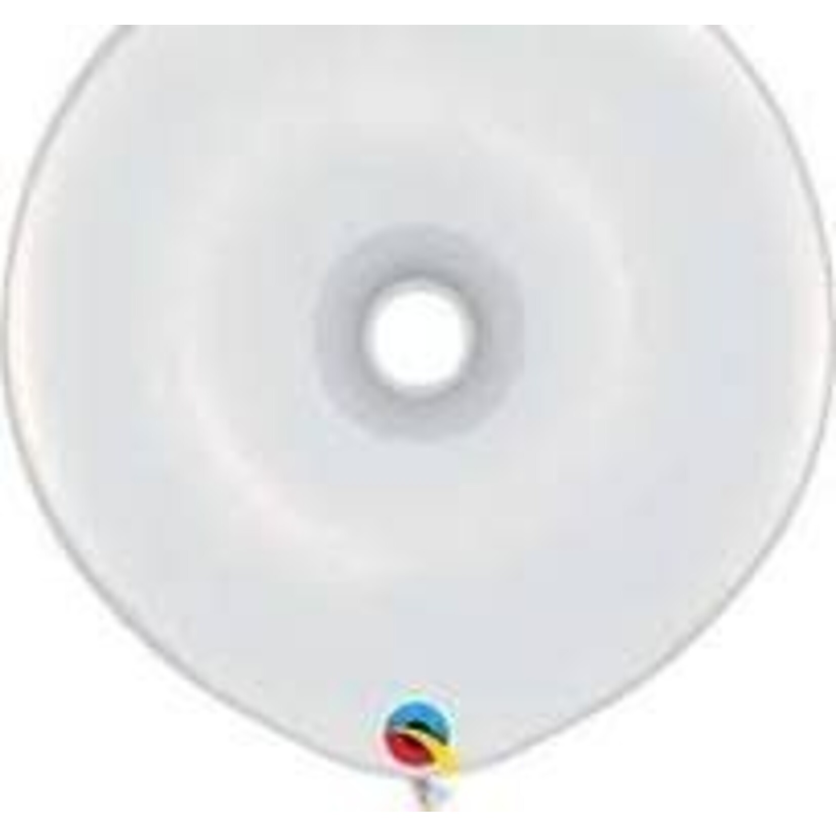 Qualatex Qualatex Geo Donut White 16 Inch Latex Balloons 25 Count [37688]