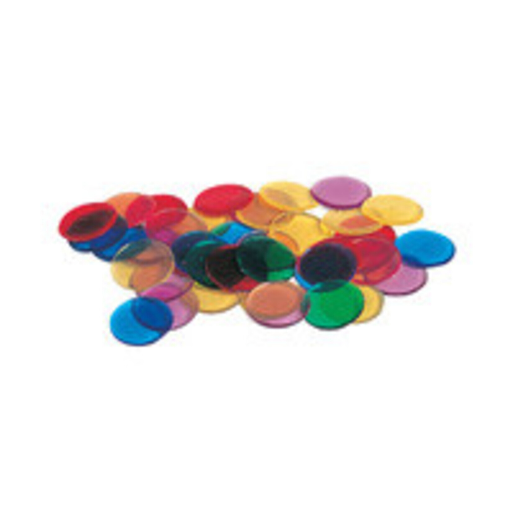 Learning Resources Learning Resources Transparent Color Counting Chips, Set of 250 Assorted Colored Chips [LER0131]