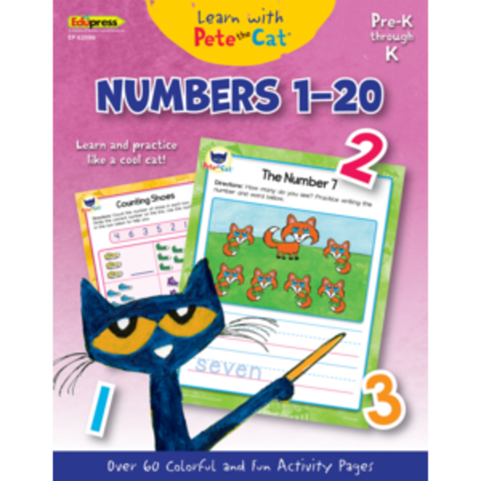 Teacher Created Resources Learn with Pete the Cat: Numbers 1-20 [TCR62086]