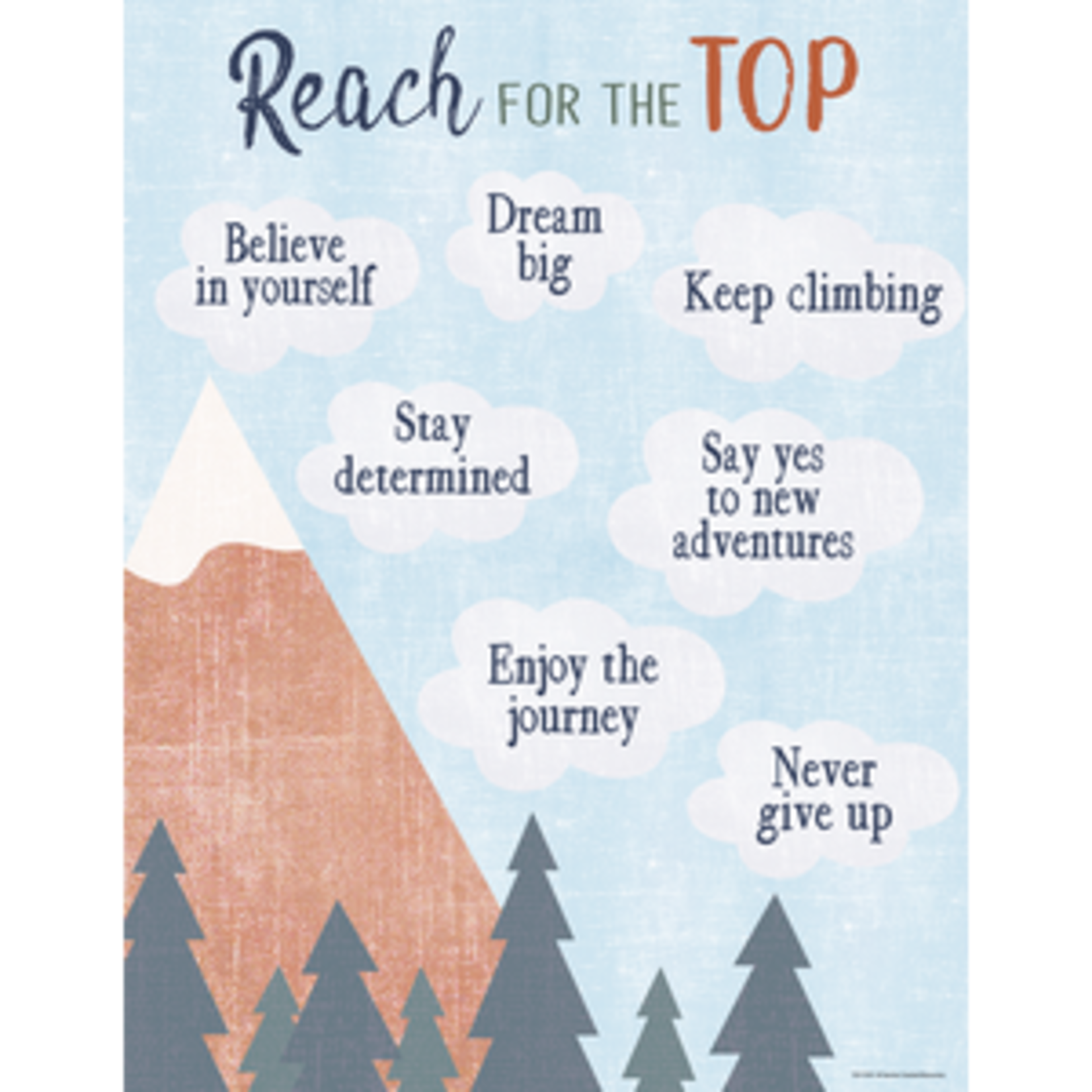 Teacher Created Resources Moving Mountains Reach for the Top Chart 17x22 [TCR7394A]