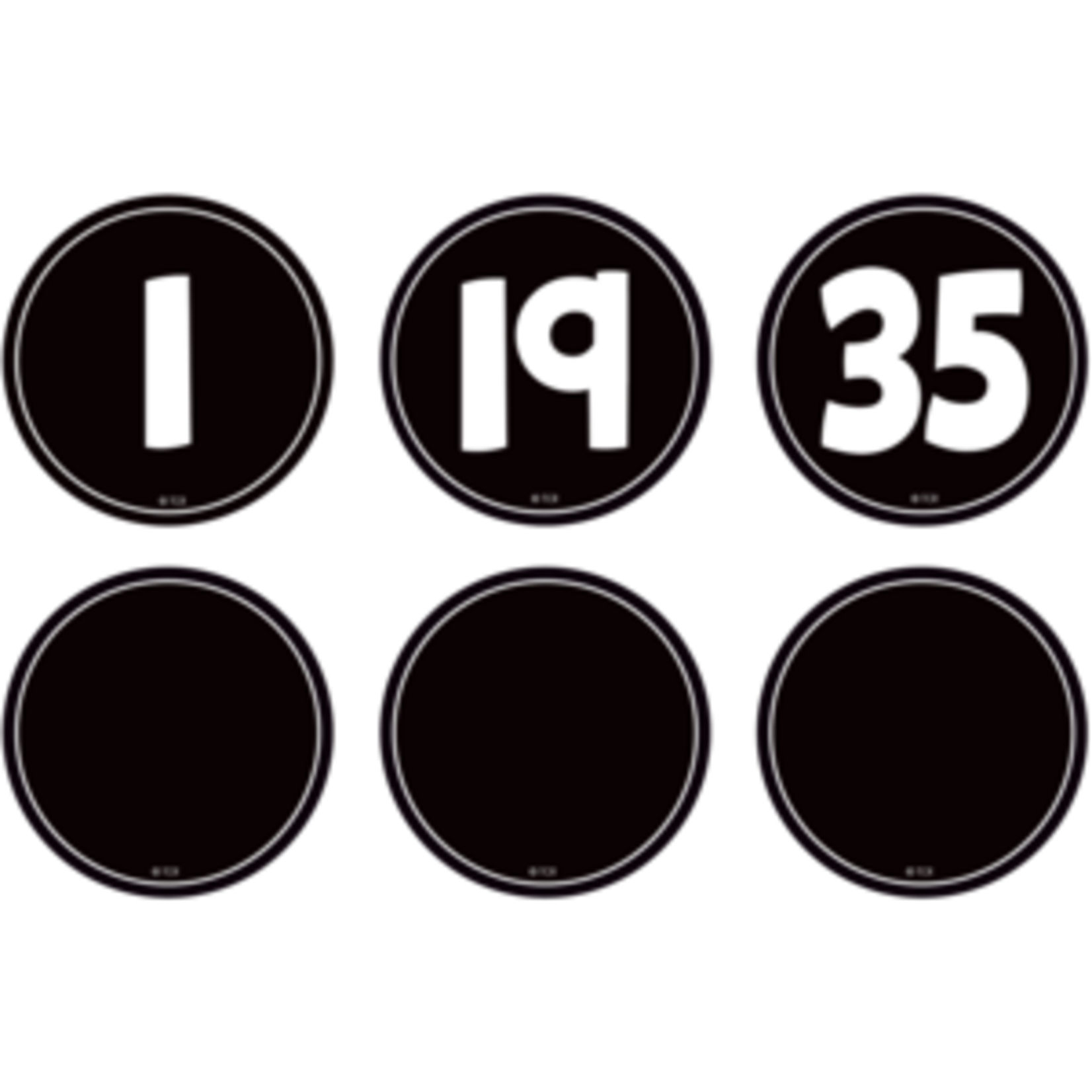 Teacher Created Resources Black and White Numbers Magnetic Accents [TCR77589]
