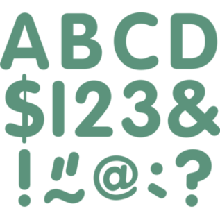 Teacher Created Resources Eucalyptus Green 2" Classic Letters Uppercase Pack