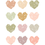 Teacher Created Resources Terrazzo Tones Hearts Mini Accents [TCR7220]