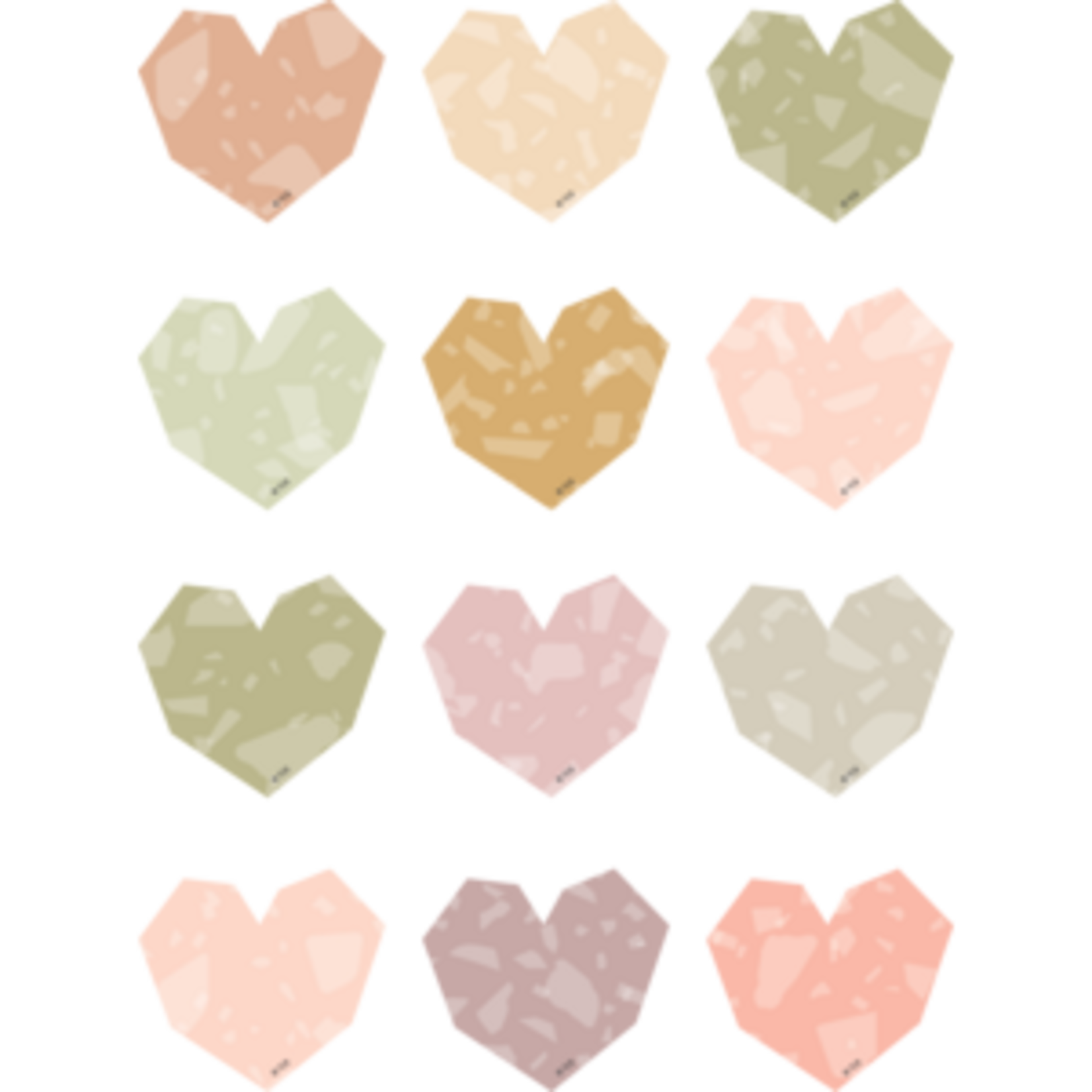 Teacher Created Resources Terrazzo Tones Hearts Mini Accents [TCR7220]