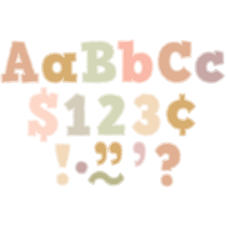 Teacher Created Resources Terrazzo Tones Bold Block 4" Letters Combo Pack