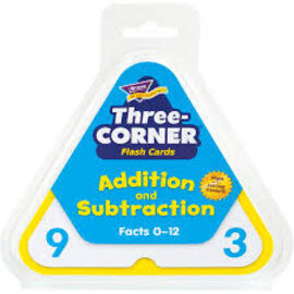Trend Enterprises Addition and Subtraction Three-Corner Flash Cards