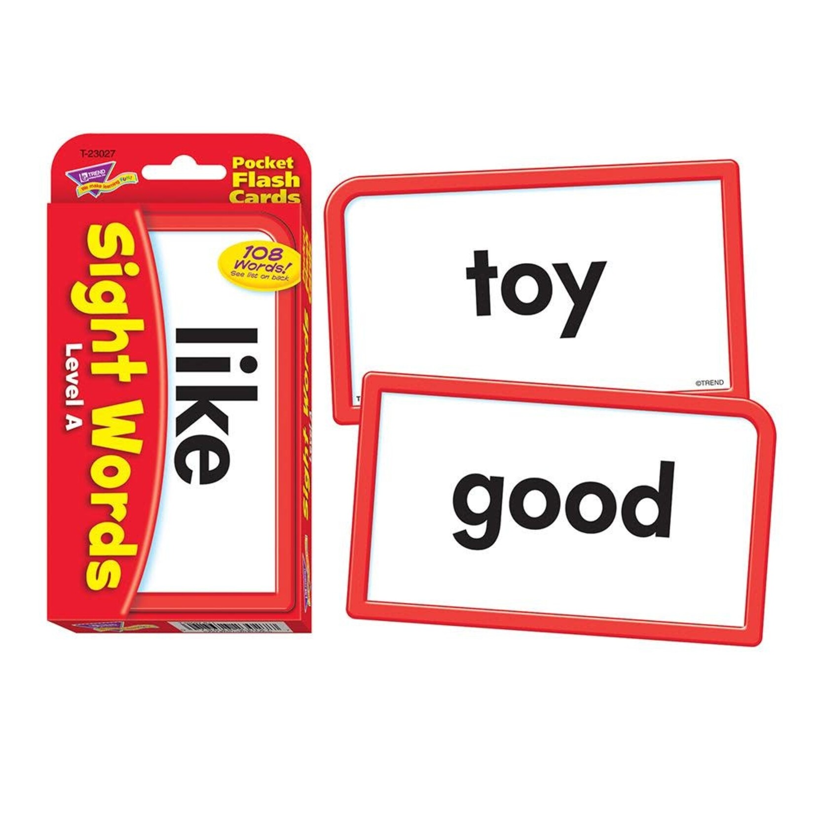 Trend Enterprises Sight Words – Level A Pocket Flash Cards [T23027]