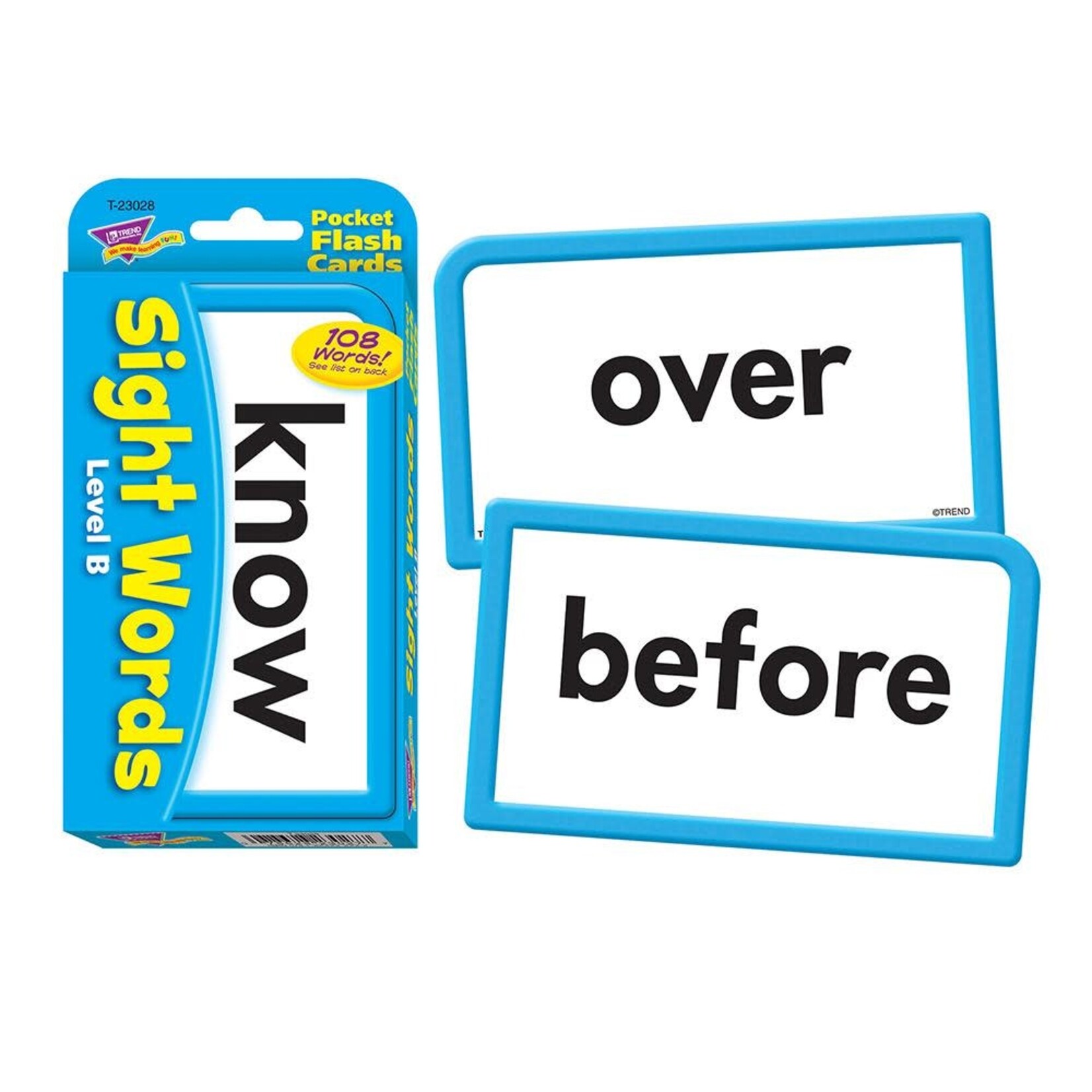 Trend Enterprises Sight Words – Level B Pocket Flash Cards [T23028]