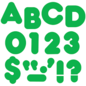 Trend Enterprises Green 4-Inch Casual Uppercase Ready Letters
