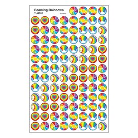 Trend Enterprises Beaming Rainbows superSpots Stickers