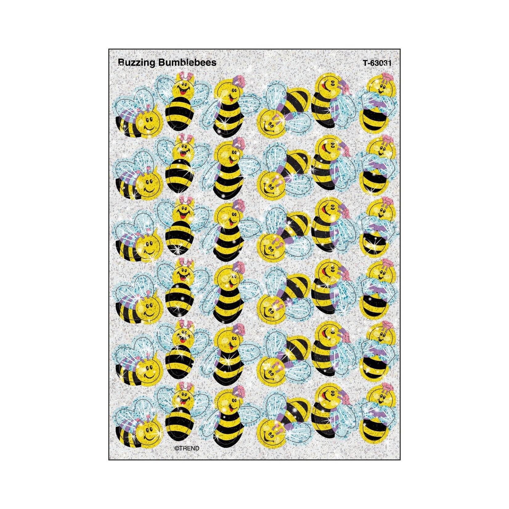 Trend Enterprises Buzzing Bumblebees Sparkle Stickers [T63031]