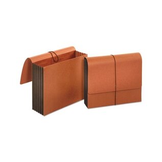 UNIVERSAL Universal Extra Wide Expanding Wallets, 5.25" Expansion, 1 Section, Letter Size, Redrope