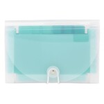 Office Depot Plastic Polypropylene Accordion Expanding File, 13 Pocket, Expansion 6", Nonstandard size, Teal, Pack of 1 [ODFN1368671]
