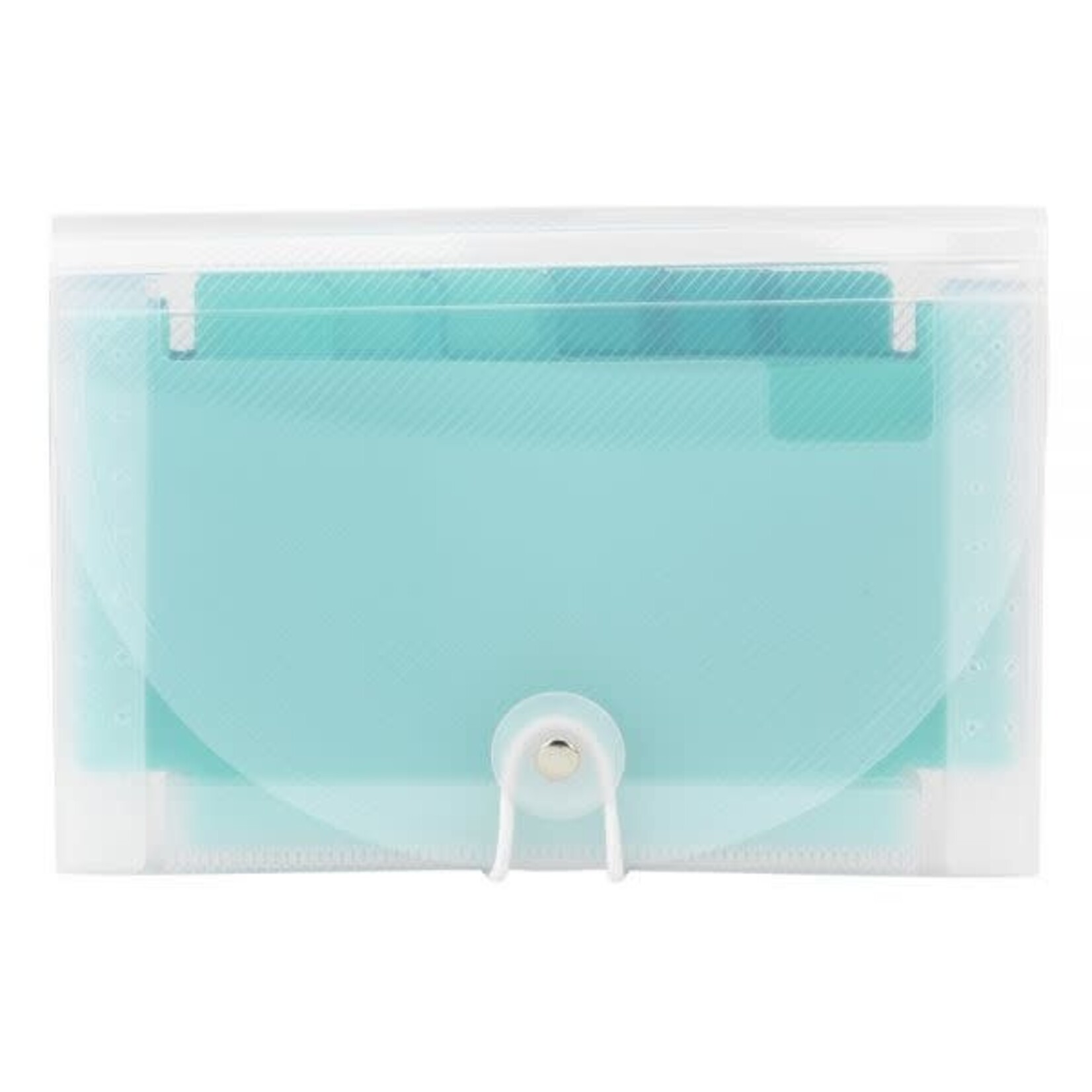 Office Depot Plastic Polypropylene Accordion Expanding File, 13 Pocket, Expansion 6", Nonstandard size, Teal, Pack of 1 [ODFN1368671]