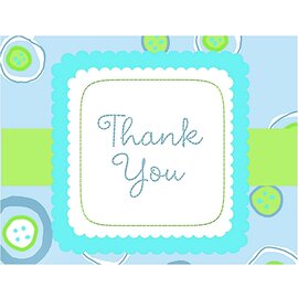 HALLMARK Blessed Baby Boy - Boy Baby Shower Thank You Notes - 8 Count