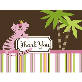 HALLMARK Queen of the Jungle  Baby Shower Thank You Notes - 8 Count