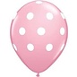 Qualatex Pink with White Polka Dots Latex Balloons 12 Pack by Qualatex