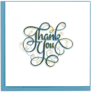 QUILLING CARDS, INC Quilled Thank You Greeting Card
