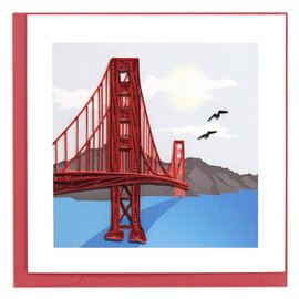 QUILLING CARDS, INC Quilled Golden Gate Bridge Greeting Card