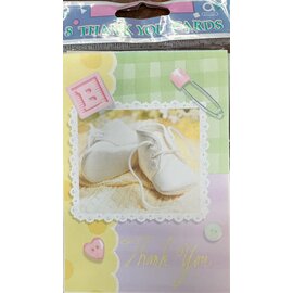 AMSCAN Baby Shower Thank You Cards and Envelopes 8 Pack