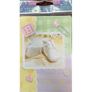 AMSCAN Baby Shower Thank You Cards and Envelopes 8 Pack