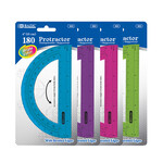 BAZIC BAZIC Assorted Color Semicircular 6 Protractor [303]