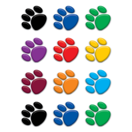 Teacher Created Resources COLORFUL PAW PRINTS MINI ACCENTS