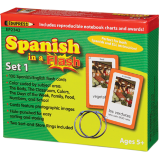 Teacher Created Resources Spanish in a Flash Cards Set 1
