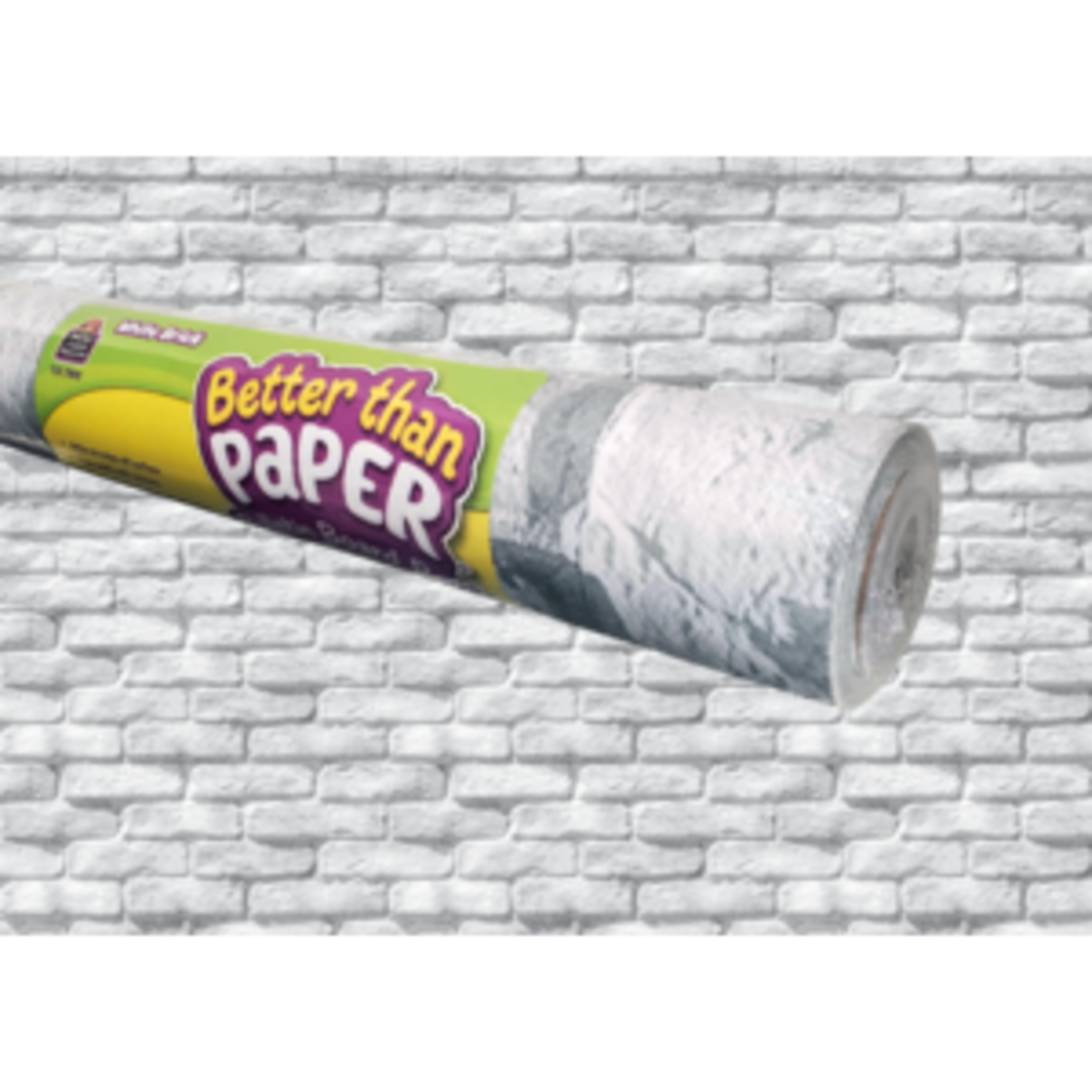 Teacher Created Resources Better Than Paper Bulletin Board Roll - White Brick  [TCR77892]