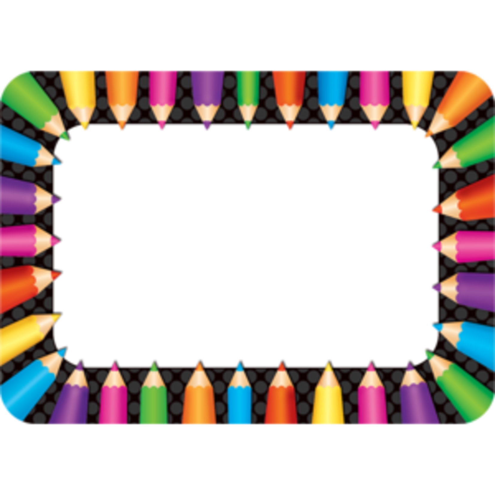 Teacher Created Resources Colored Pencils Name Tags/Labels [TCR5513]