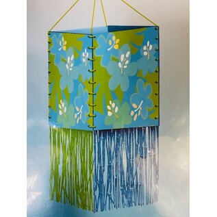 HALLMARK Hanging Paper Lantern - Blue Hibiscus