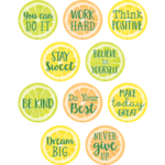Teacher Created Resources Lemon Zest Positive Sayings Accents [TCR8480]