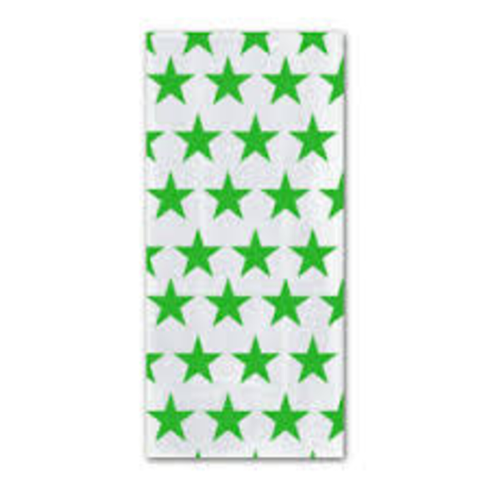 AMSCAN PARTY BAGS GREEN STAR - 25 COUNT [379540.03]