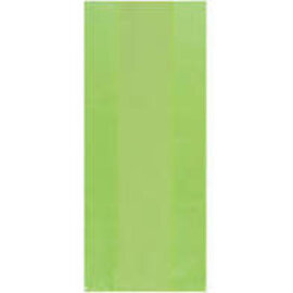AMSCAN PARTY BAGS LIME GREEN - 25 COUNT
