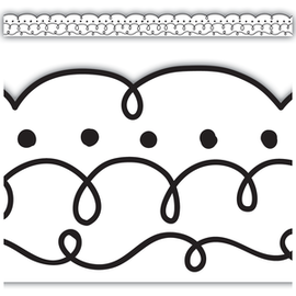Teacher Created Resources Squiggles and Dots Die-Cut Border Trim