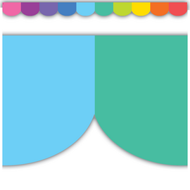 Teacher Created Resources Colorful Scalloped Die-Cut Border Trim