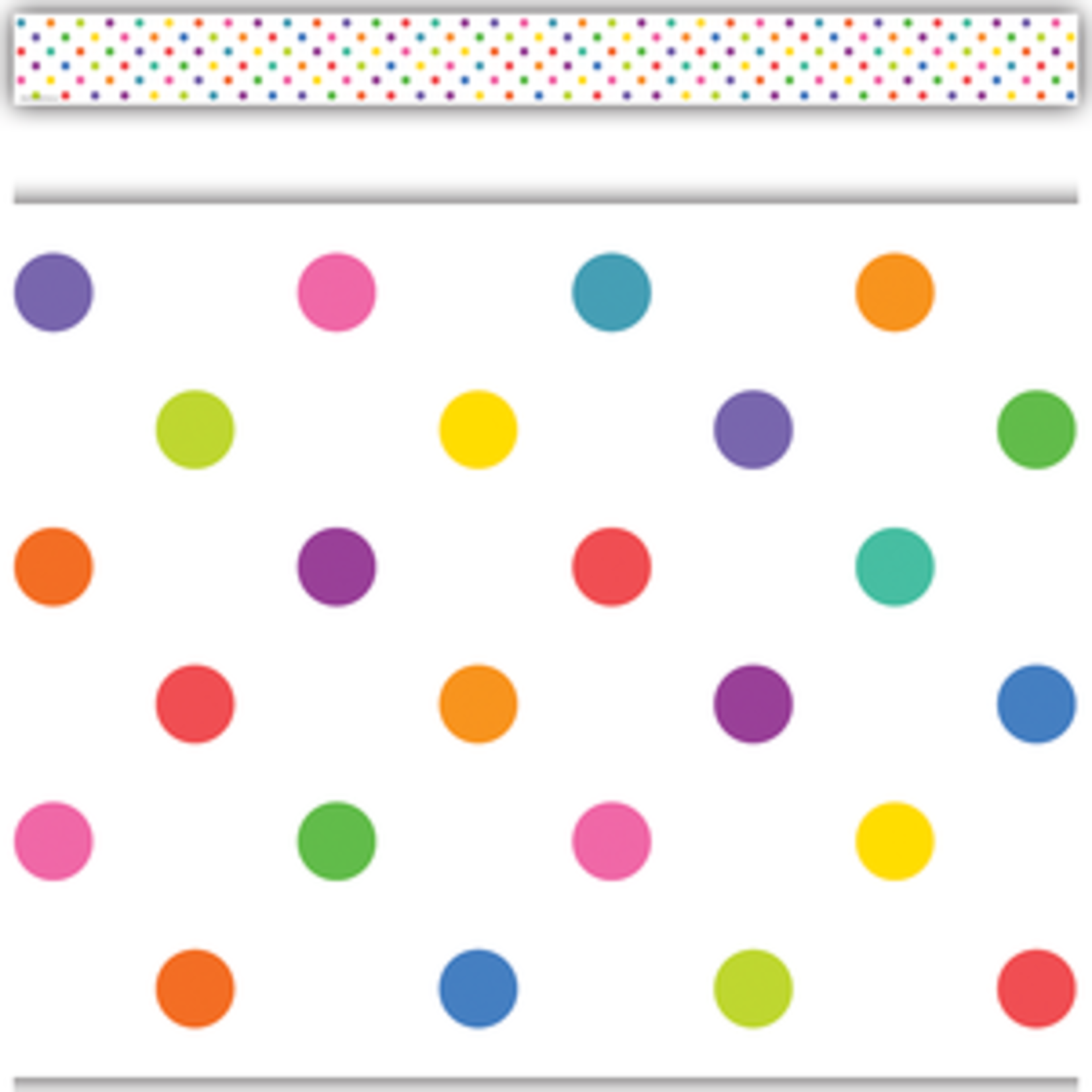 Teacher Created Resources Colorful Dots Straight Border Trim [TCR8325]