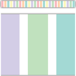Teacher Created Resources Pastel Pop Stripes Straight Border Trim [TCR8444]