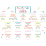 Teacher Created Resources Pastel Pop Classroom Jobs Mini Bulletin Board [TCR8416]