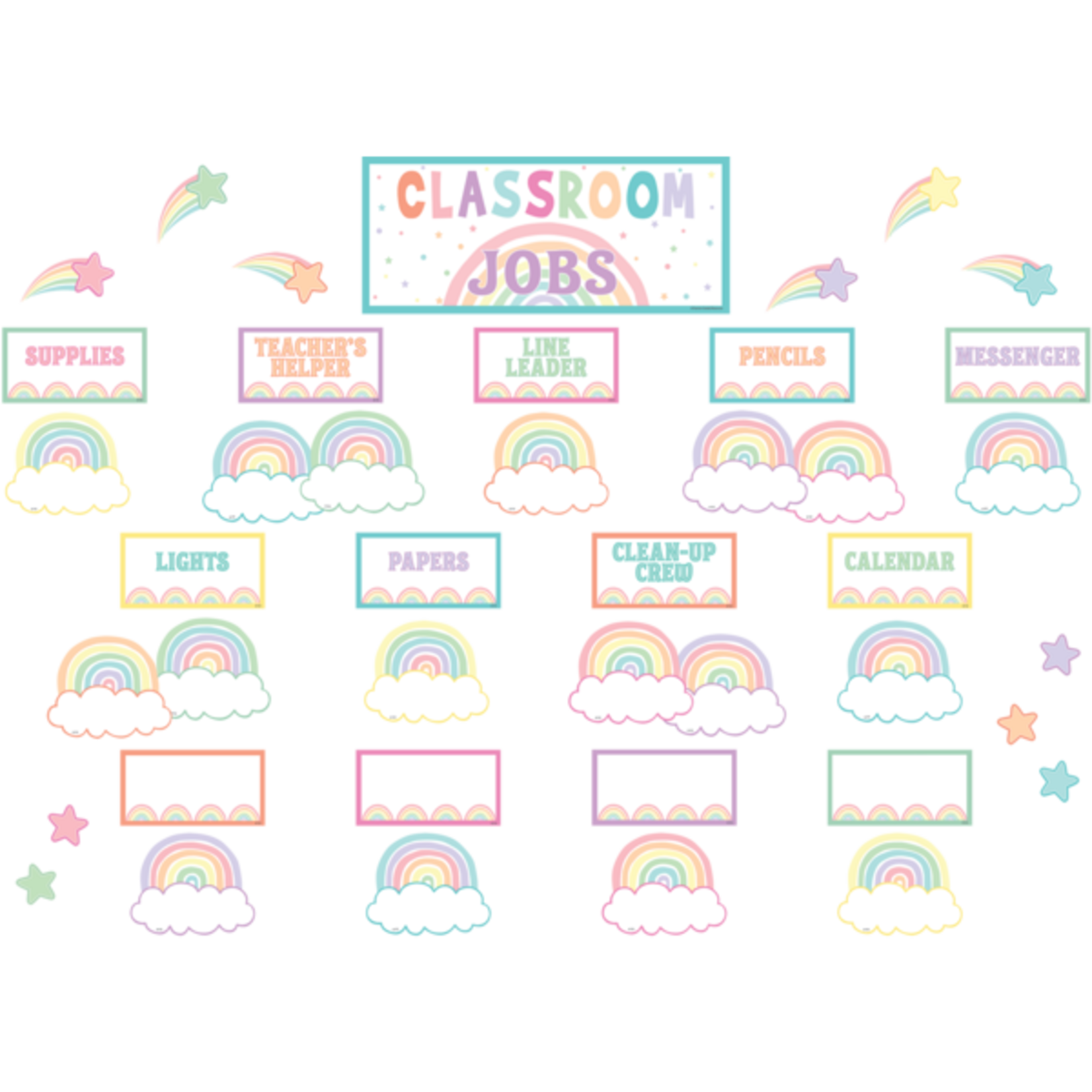 Teacher Created Resources Pastel Pop Classroom Jobs Mini Bulletin Board [TCR8416]