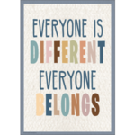 Teacher Created Resources Everyone is Different, Everyone Belongs Positive Poster [TCR7142]