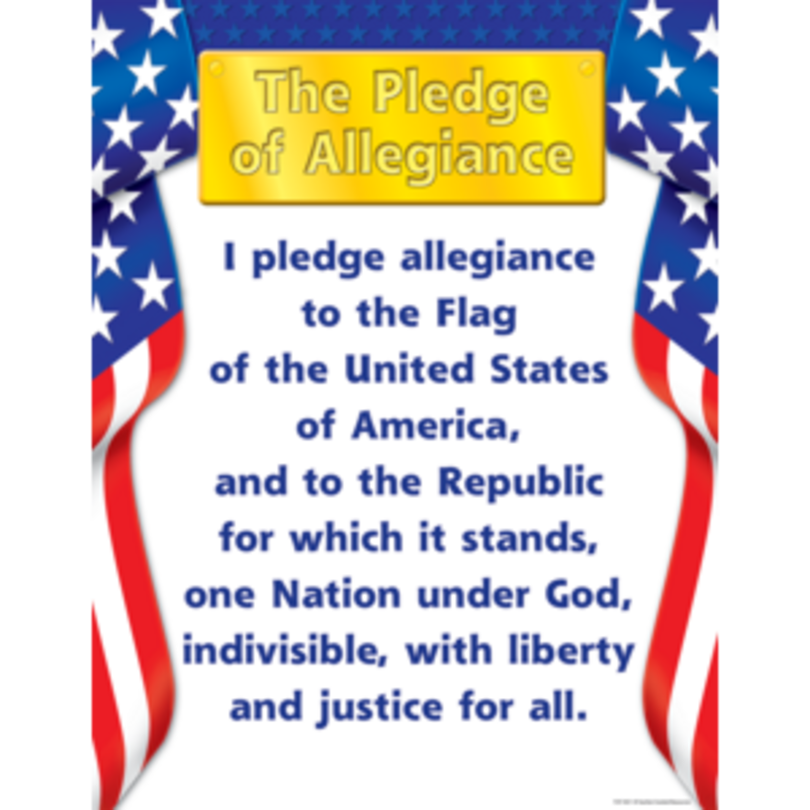 Teacher Created Resources Pledge of Allegiance Chart 17x22 [TCR7631]