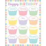 Teacher Created Resources Pastel Pop Happy Birthday Chart 17x22 [TCR7473]