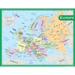 Teacher Created Resources Europe Map Chart 17x22 [TCR7654]