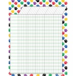 Teacher Created Resources Colorful Paw Prints Incentive Chart 17x22 [TCR7622]