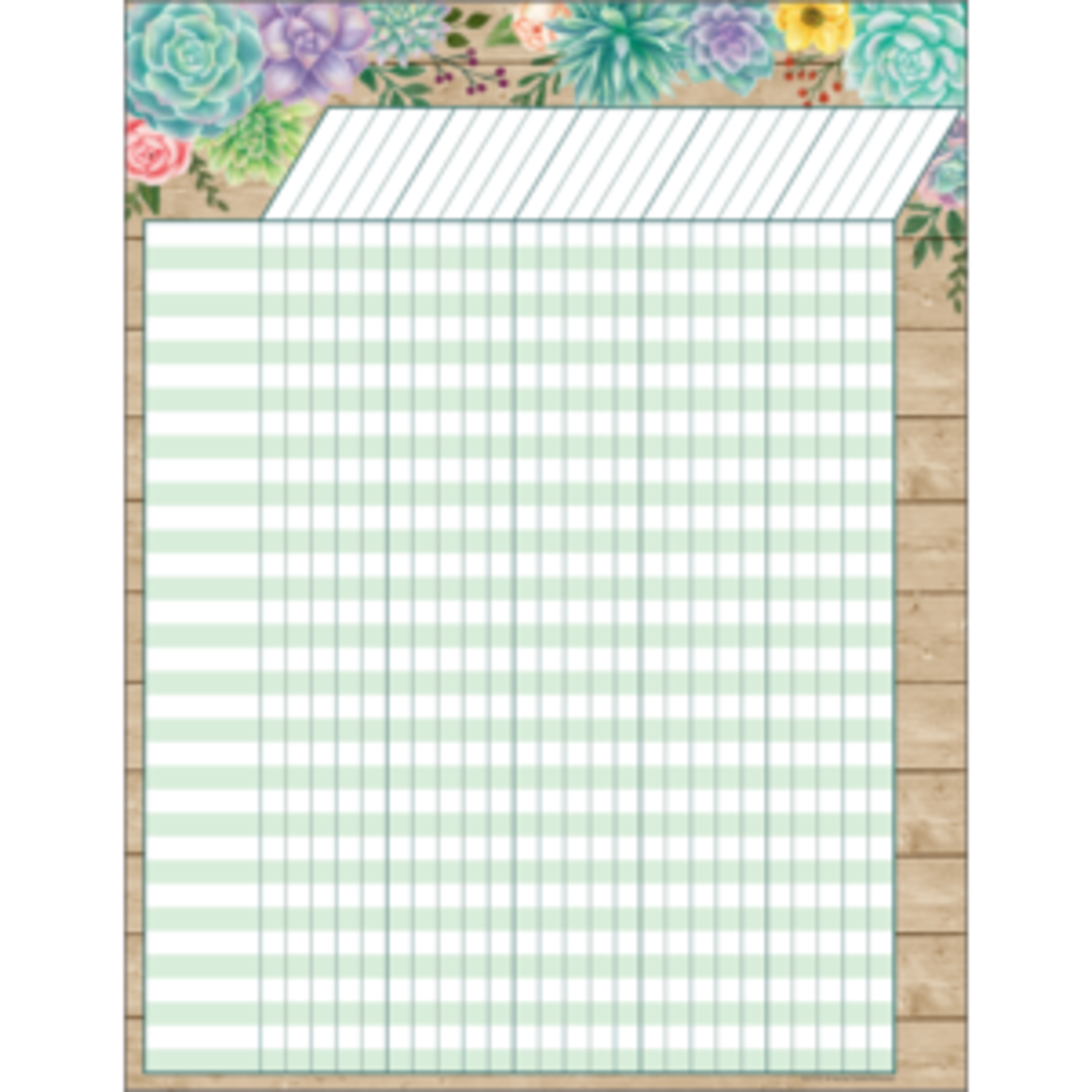 Teacher Created Resources Rustic Bloom Incentive Chart 17x22 [TCR7972]