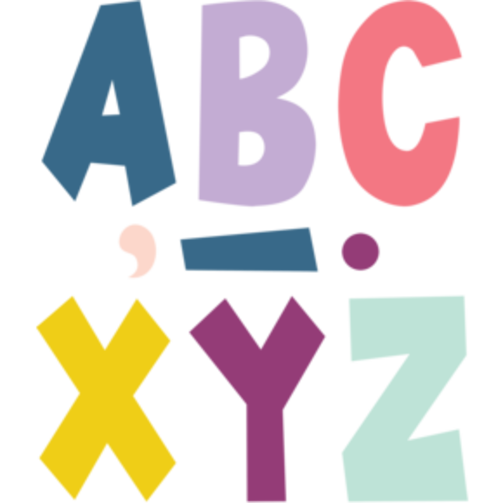 Teacher Created Resources Oh Happy Day 7" Fun Font Letters [TCR70100]
